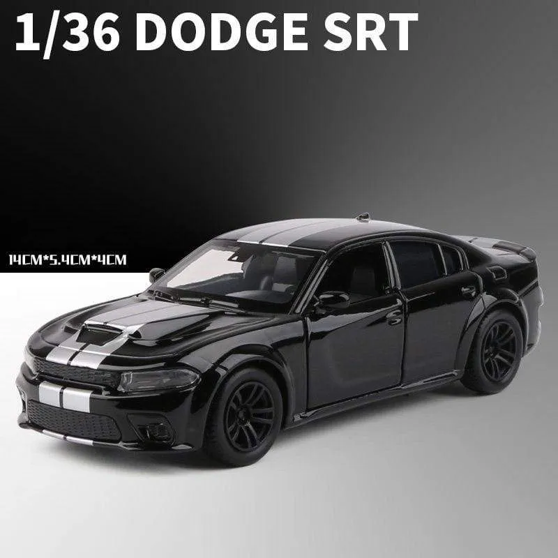 1:36 Dodge Charger SRT Hellcat Simulation Car of Model Alloy Toy Car Muscle Vehicle Children Classic Metal Cars Birthday Gifts