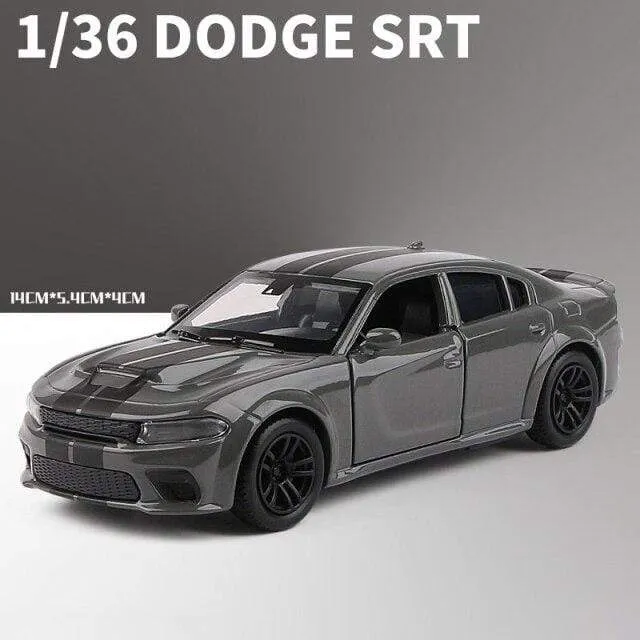 1:36 Dodge Charger SRT Hellcat Simulation Car of Model Alloy Toy Car Muscle Vehicle Children Classic Metal Cars Birthday Gifts