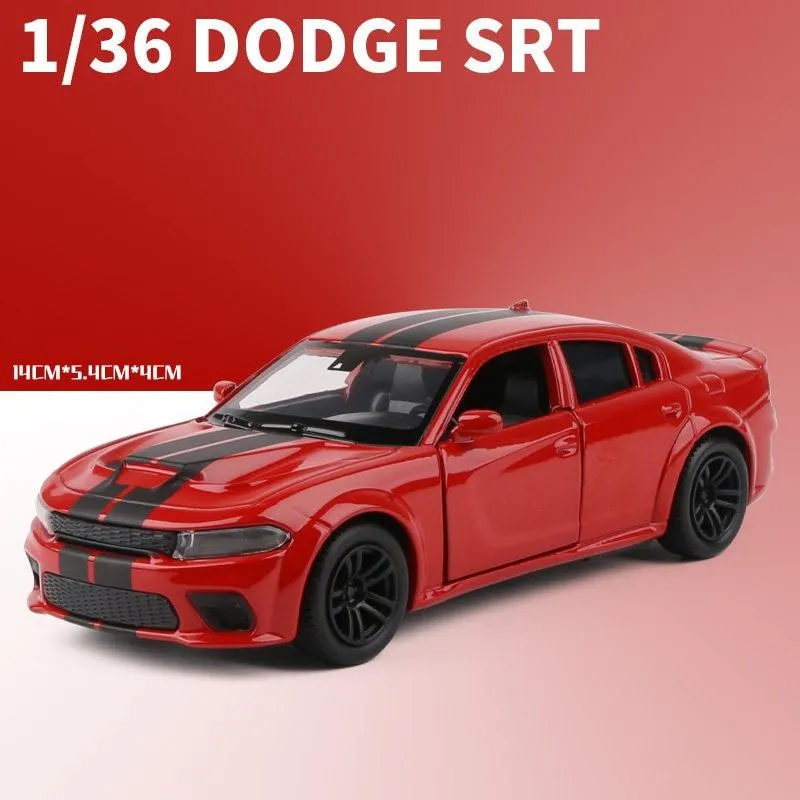 1:36 Dodge Charger SRT Hellcat Simulation Car of Model Alloy Toy Car Muscle Vehicle Children Classic Metal Cars Birthday Gifts