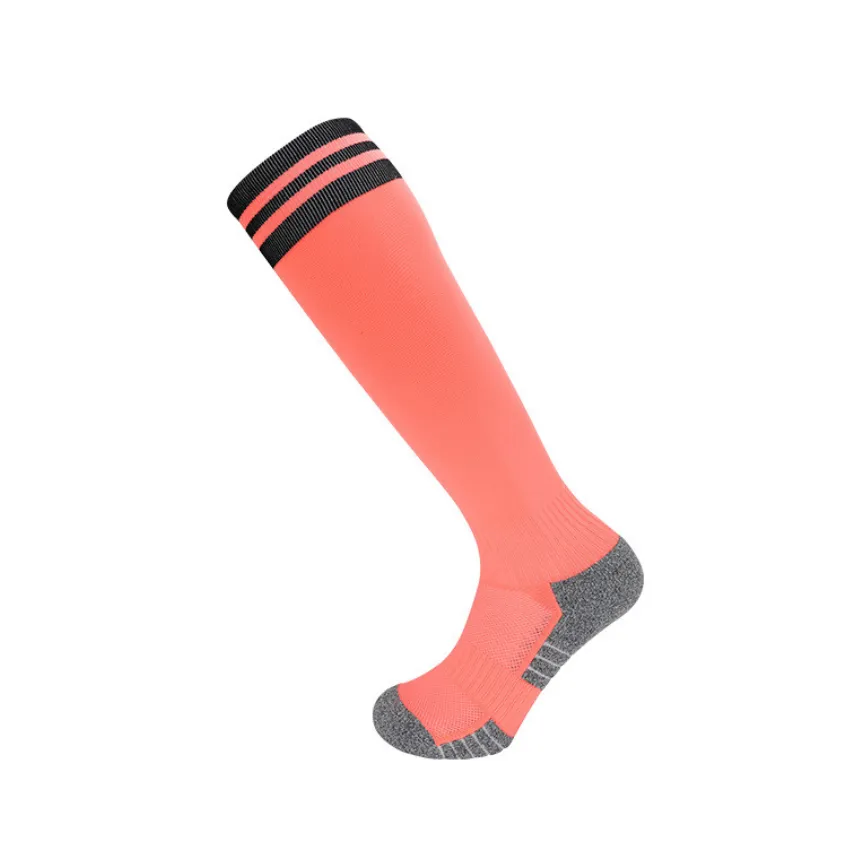 3 Pack Long Padded Socks Neon Pink