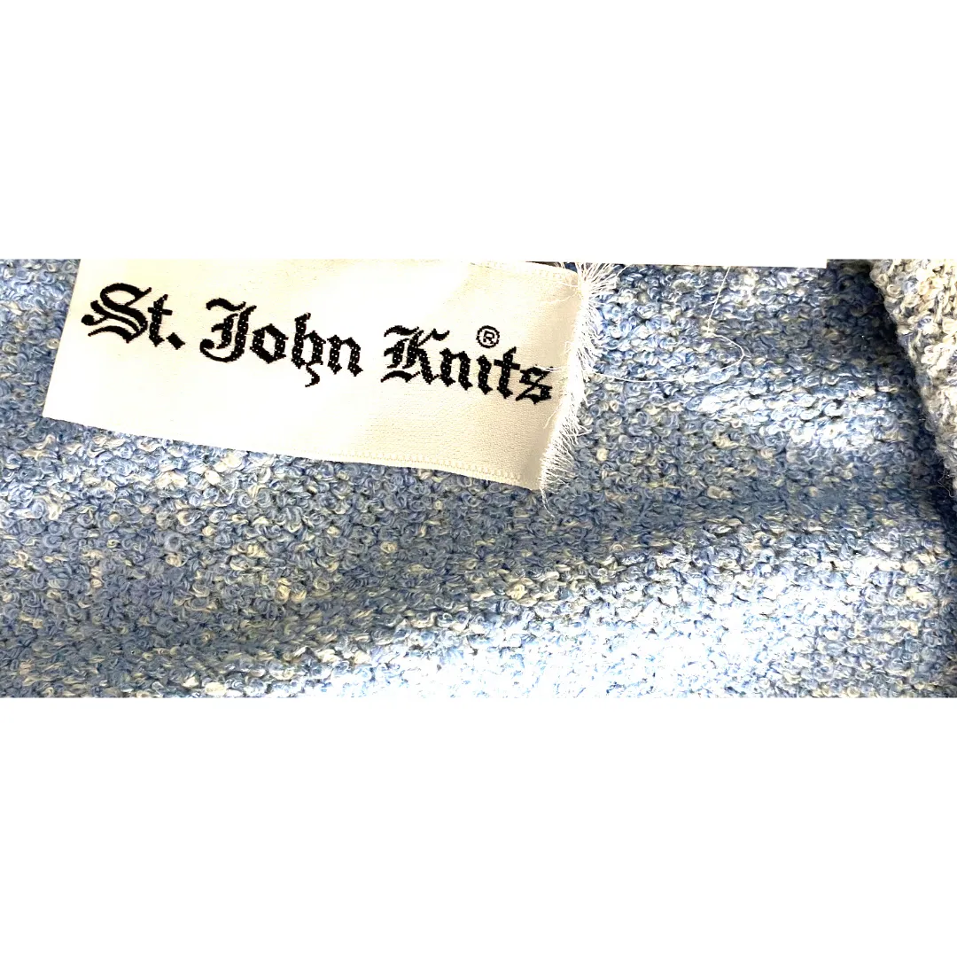 70's St. John Knits Blue Sweater