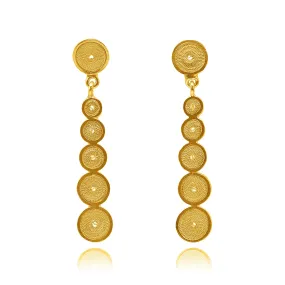 ADELINE GOLD MEDIUM EARRINGS FILIGREE