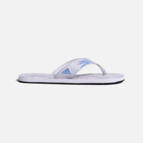 Adidas Cloudfoam Women Sportswear Slide-Silver Dawn/Silver Violet/Bliss Lilac/Blue Fusion