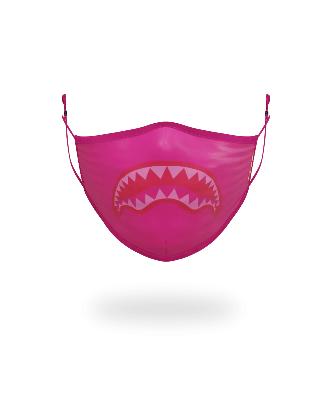 ADULT PINK SHARK FORM-FITTING FACE MASK