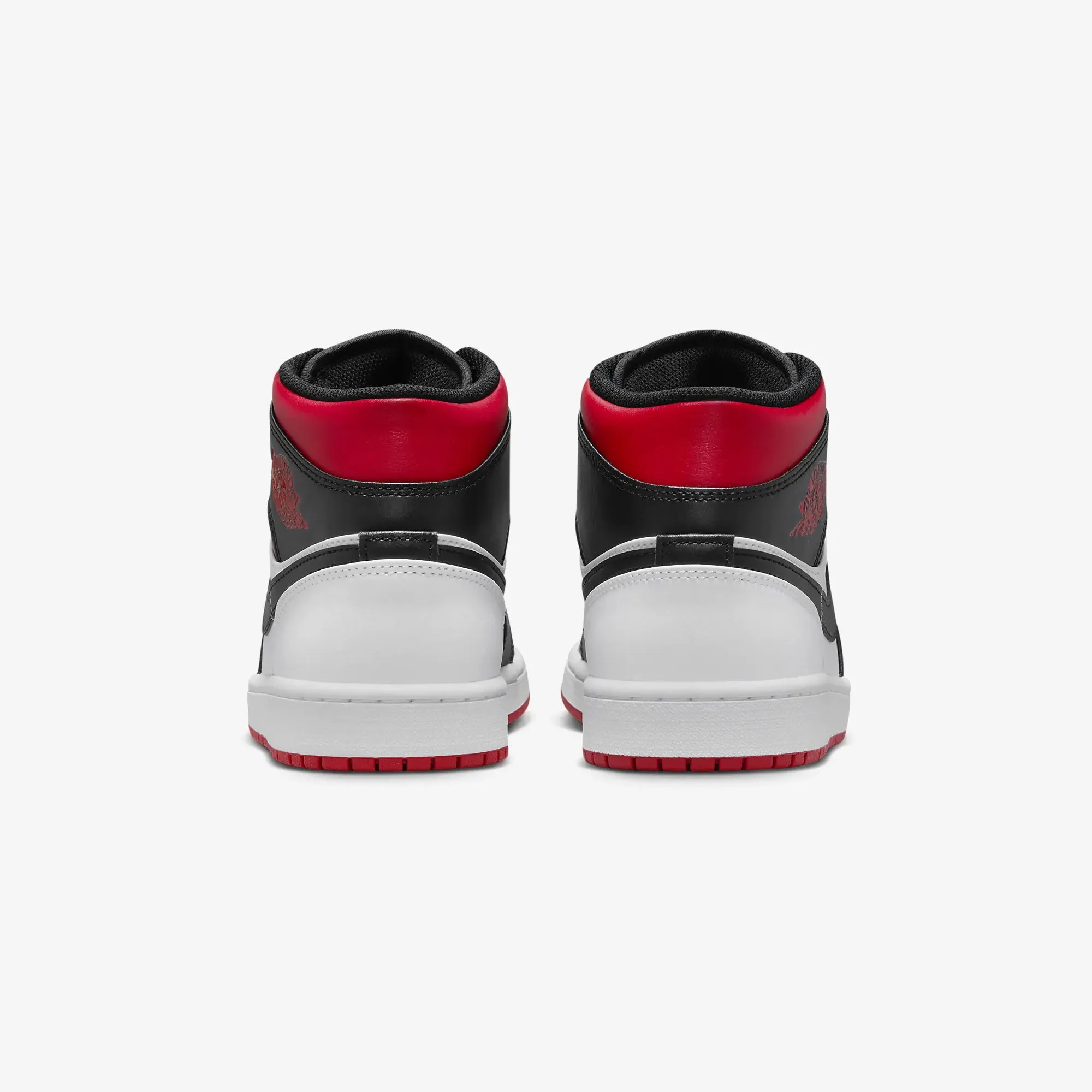 AIR JORDAN 1 MID 'WHITE/GYM RED-BLACK'