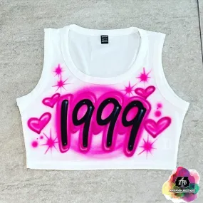 Airbrush Year Crop Top Design