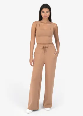 All-Around Lounge Wide Leg Trouser Cinnamon