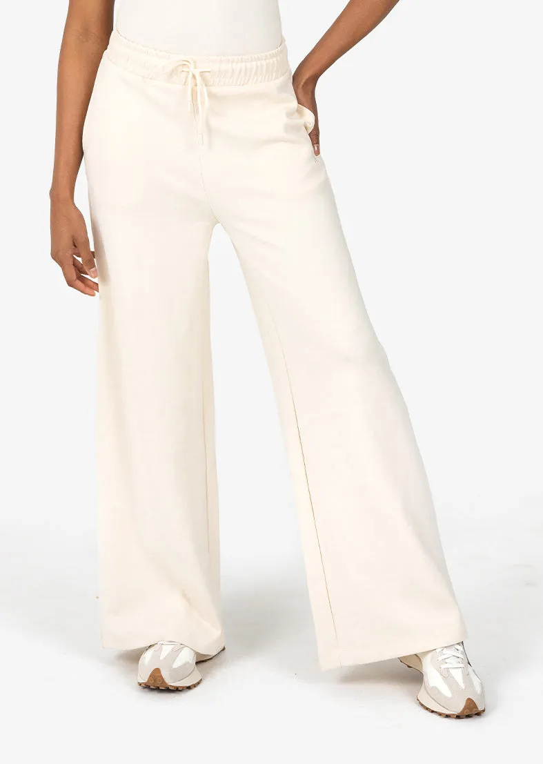 All-Around Lounge Wide Leg Trouser Eggnog