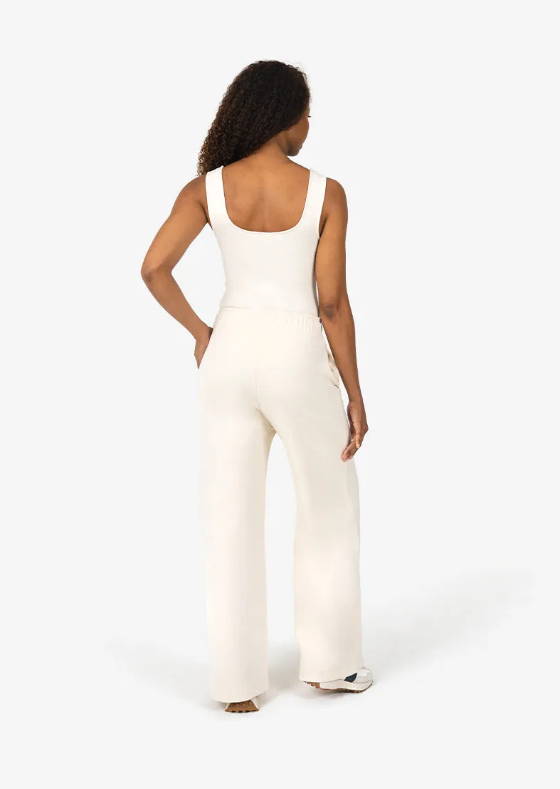 All-Around Lounge Wide Leg Trouser Eggnog