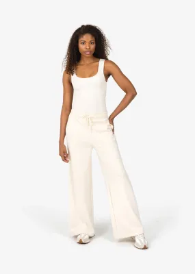 All-Around Lounge Wide Leg Trouser Eggnog