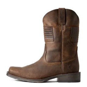 'Ariat' Men's 11" Rambler Patriot Square Toe - Brown