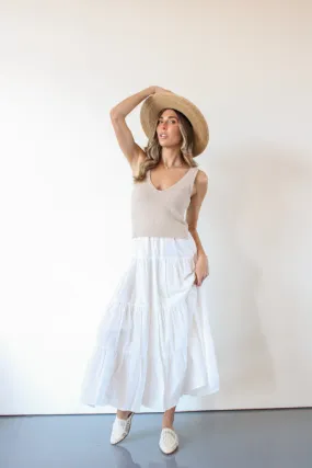 Aries Maxi Dress in White