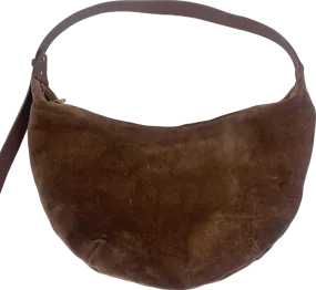 Arket Brown Suede Hobo Bag