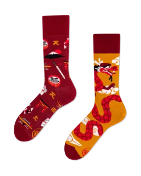 Asian Dragon Socks