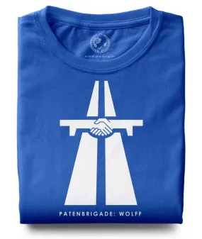 Autobahn / Brücke der Freundschaft ― T-Shirt - Blau