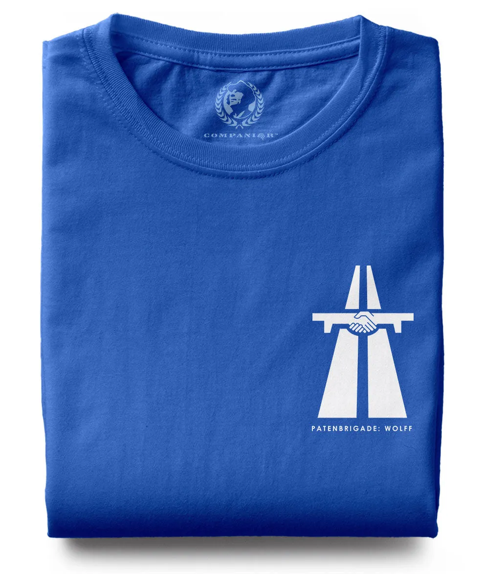 Autobahn / Brücke der Freundschaft ― T-Shirt - Blau