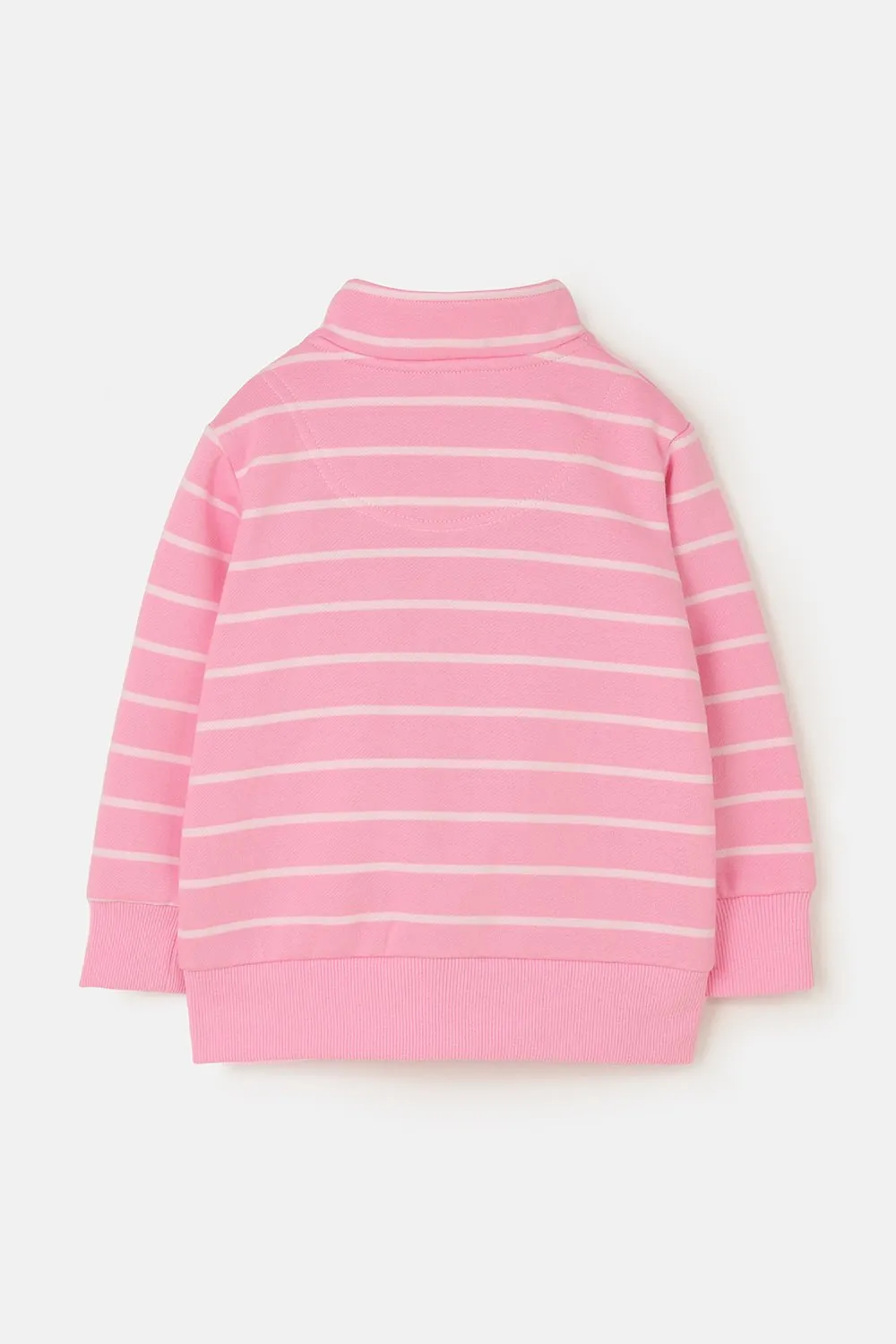 Ava Full Zip Top - Blush Pink Stripe