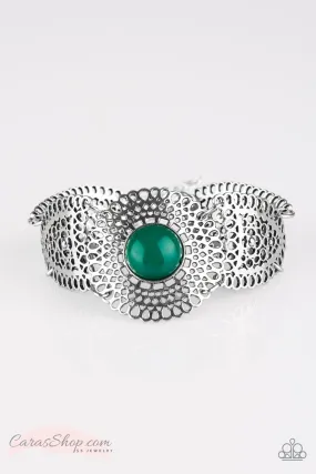 Avant-VANGUARD Green and Silver Bracelet - Paparazzi Accessories