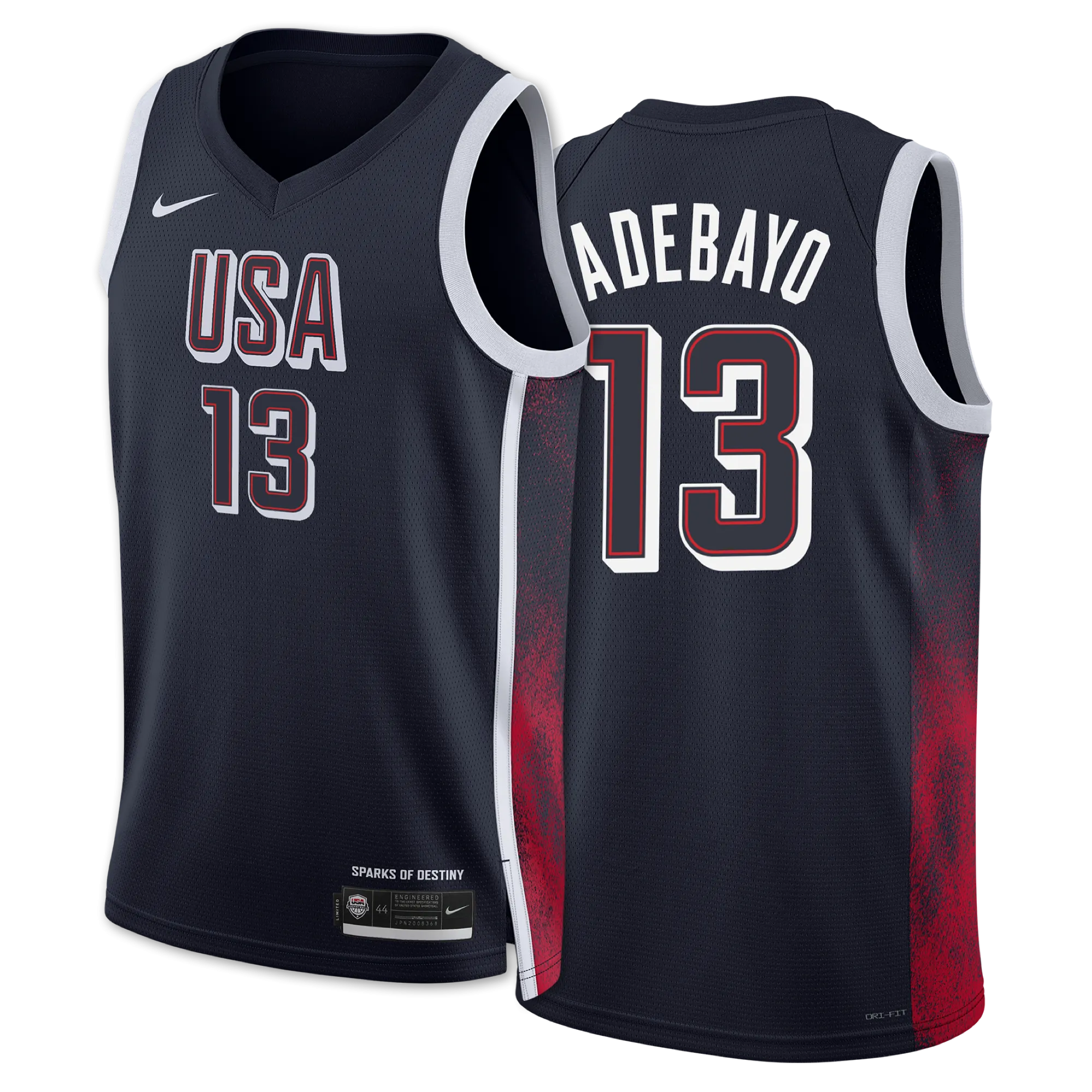 Bam Adebayo Nike 2024 USA Basketball Swingman Jersey