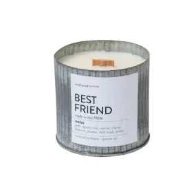 Best Friend Wood Wick Rustic Vintage Candle