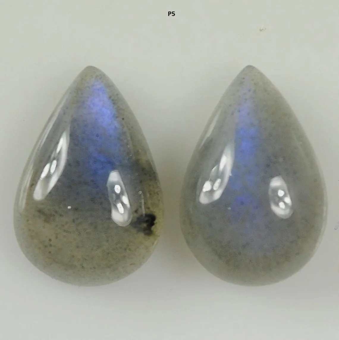 BLUE LABRADORITE Gemstone Cabochon : Natural Untreated Unheated Labradorite Multi Shapes Cabochon Pair/2pcs (With Video)