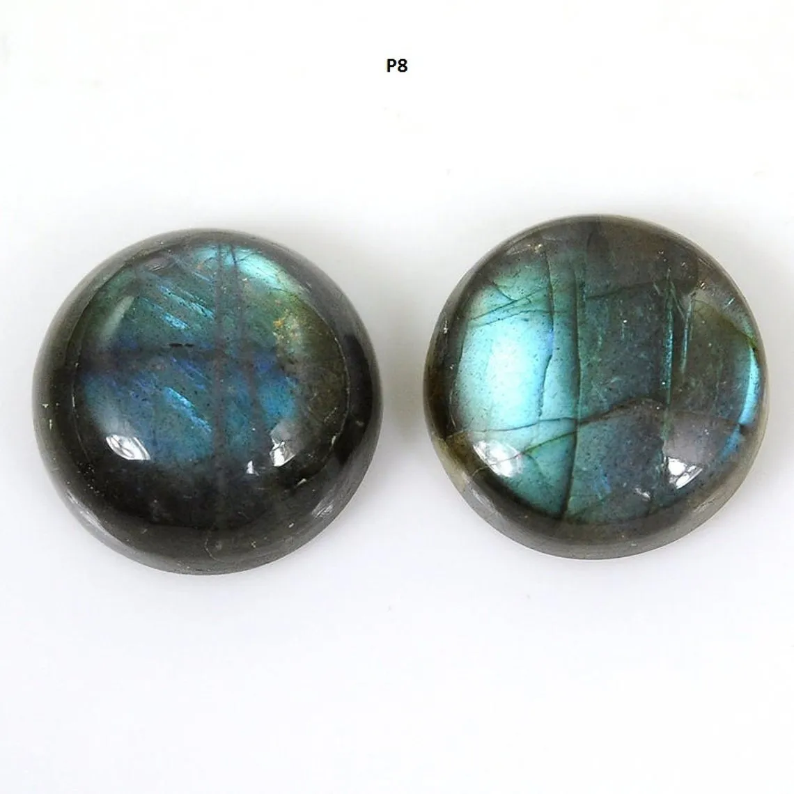 BLUE LABRADORITE Gemstone Cabochon : Natural Untreated Unheated Labradorite Multi Shapes Cabochon Pair/2pcs (With Video)