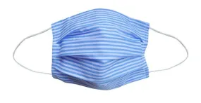 Blue Stripe Fabric Face Mask (Adult)