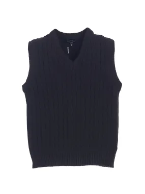 Boy's V-Neck Cable Knit Vest