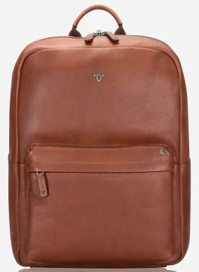 Brando Kudu Leather Laptop Backpack | Copper