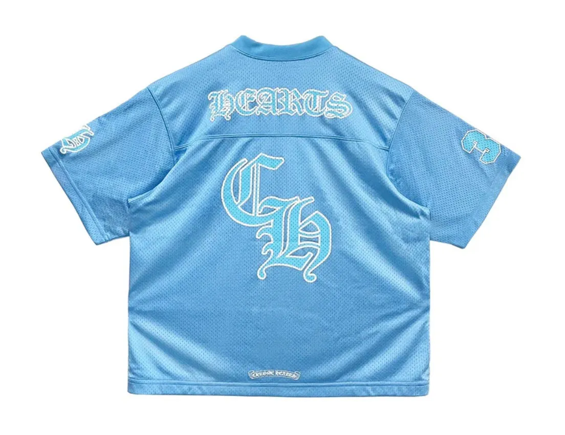 CHROME HEARTS MESH WARM UP JERSEY BLUE