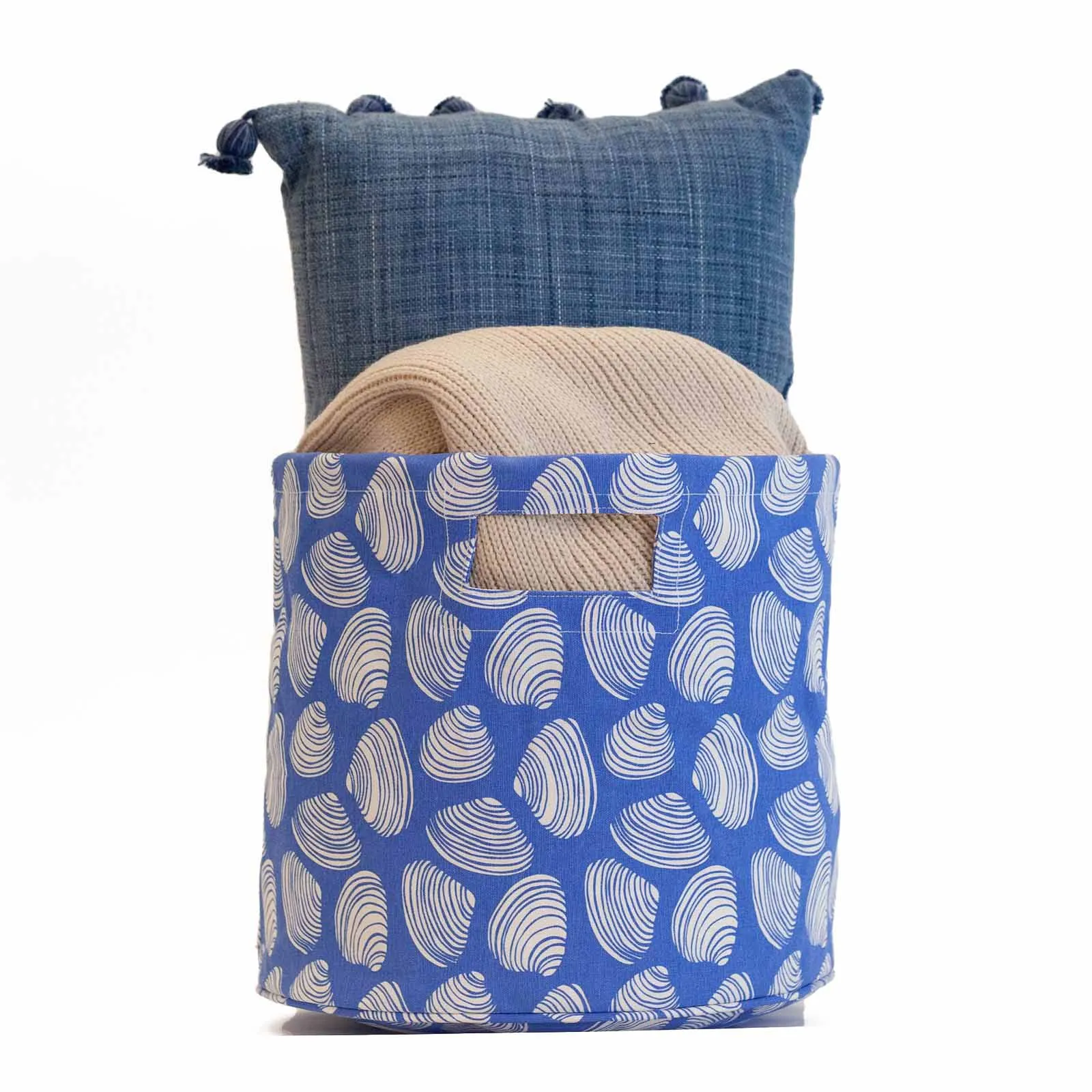 Clamshells Canvas Basket