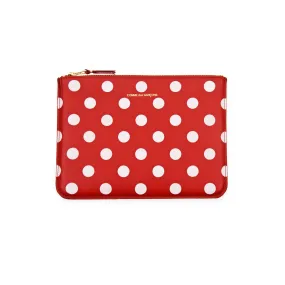 Comme des Garcons Wallet Polka Dot Zip Pouch