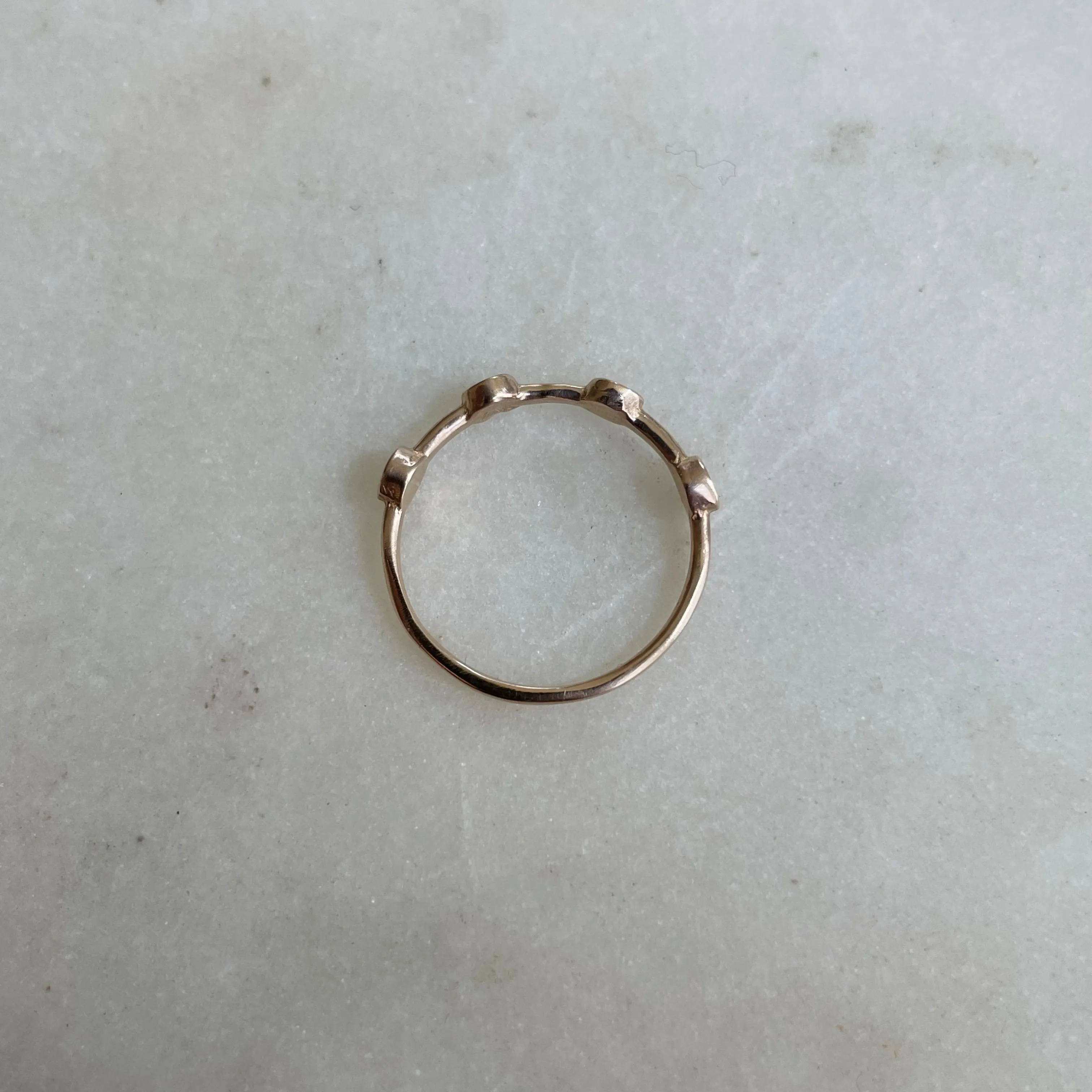 DOT TO DOT RING — NO STONE