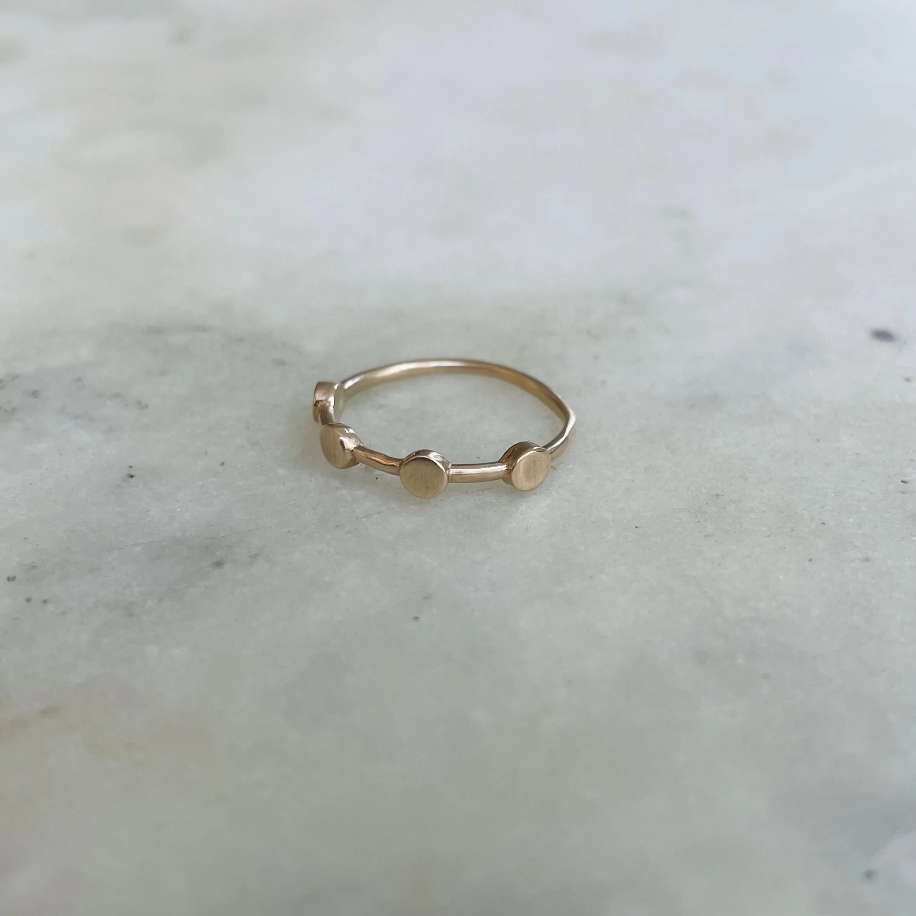 DOT TO DOT RING — NO STONE