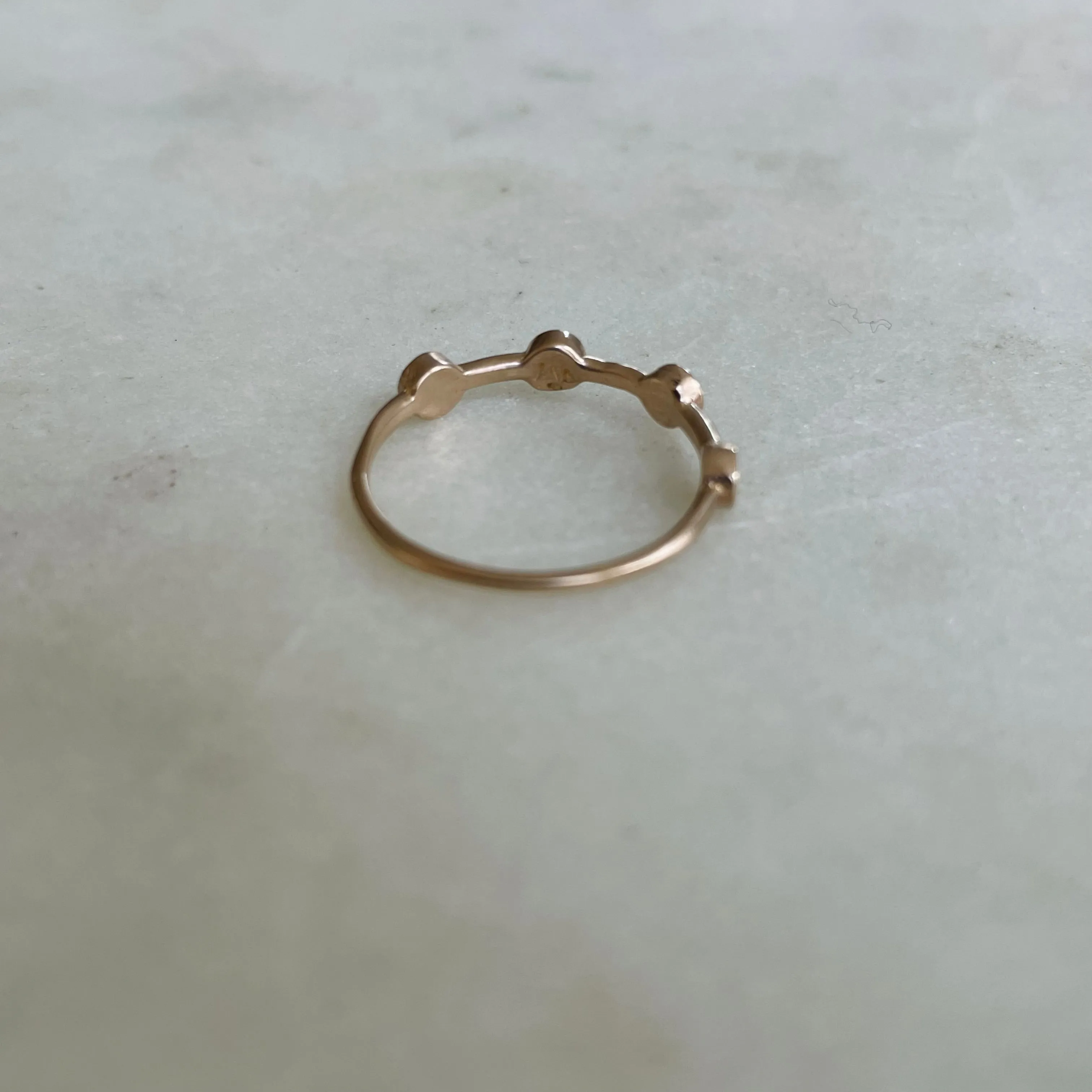 DOT TO DOT RING — NO STONE