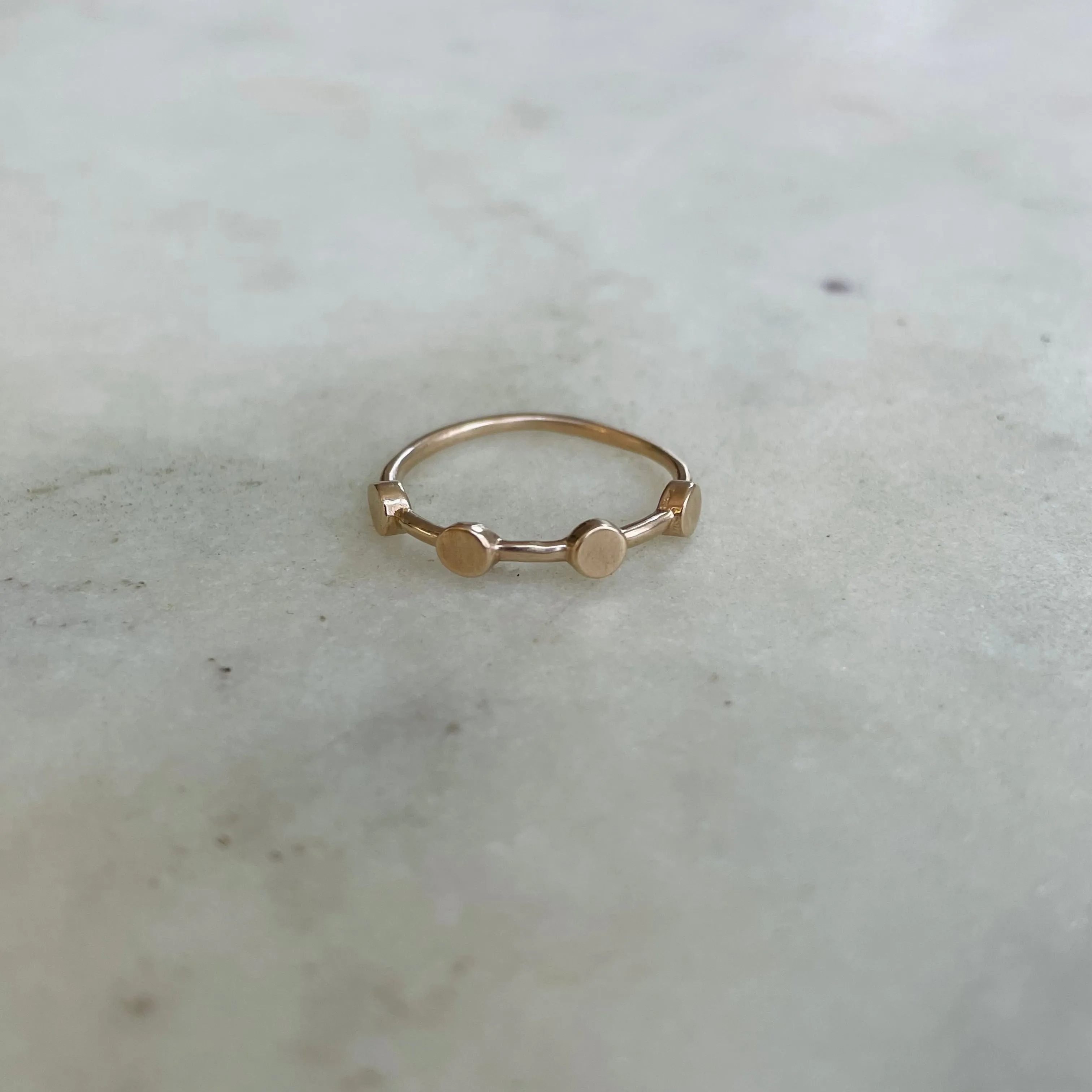 DOT TO DOT RING — NO STONE