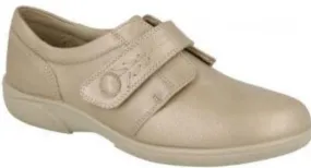 Easy B Healey Ladies Champagne Velcro EE Fit Shoe