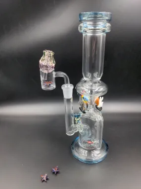 Empire Glassworks Under The Sea Recycler w/ Banger, Cap and Pearls