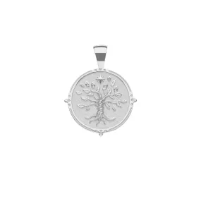 FAITH JW Small Pendant Coin in Silver