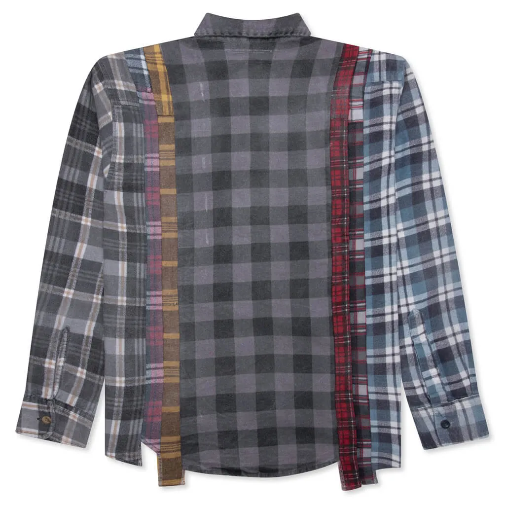 Flannel Shirt 7 Cuts Reflection Shirt - Assorted