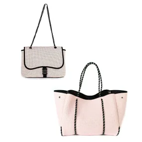 FLAP CROSSBODY   EVERYDAY TOTE - PRETTY IN PINK