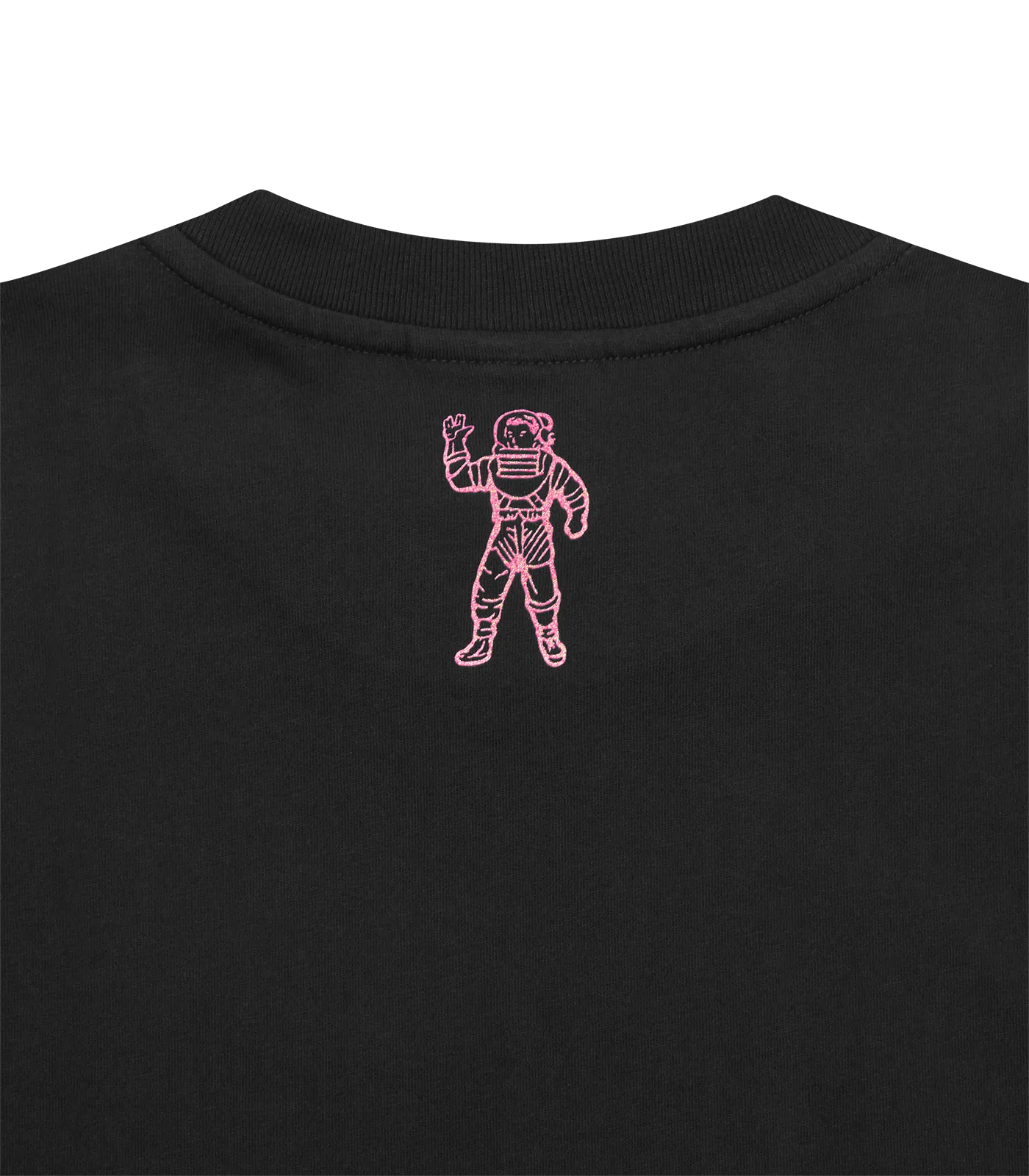 GLITTER ARCH LOGO T-SHIRT - BLACK/PINK