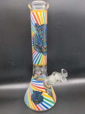 Glow Beaker Water Pipe | 14 | 14mm