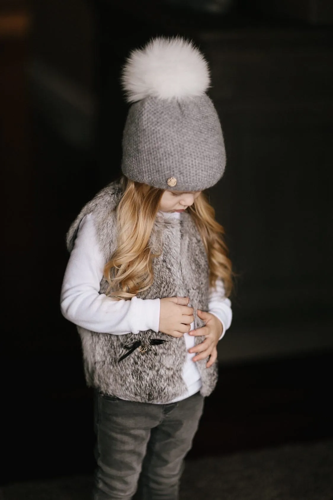 Grey Rabbit Vest