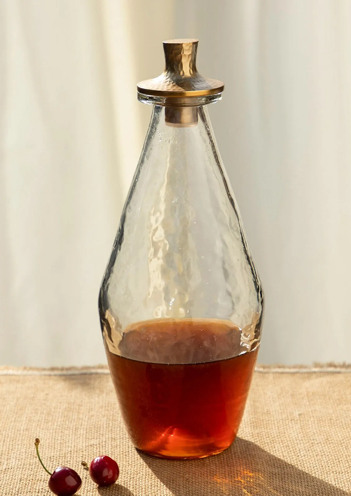 Hammered Glass Decanter