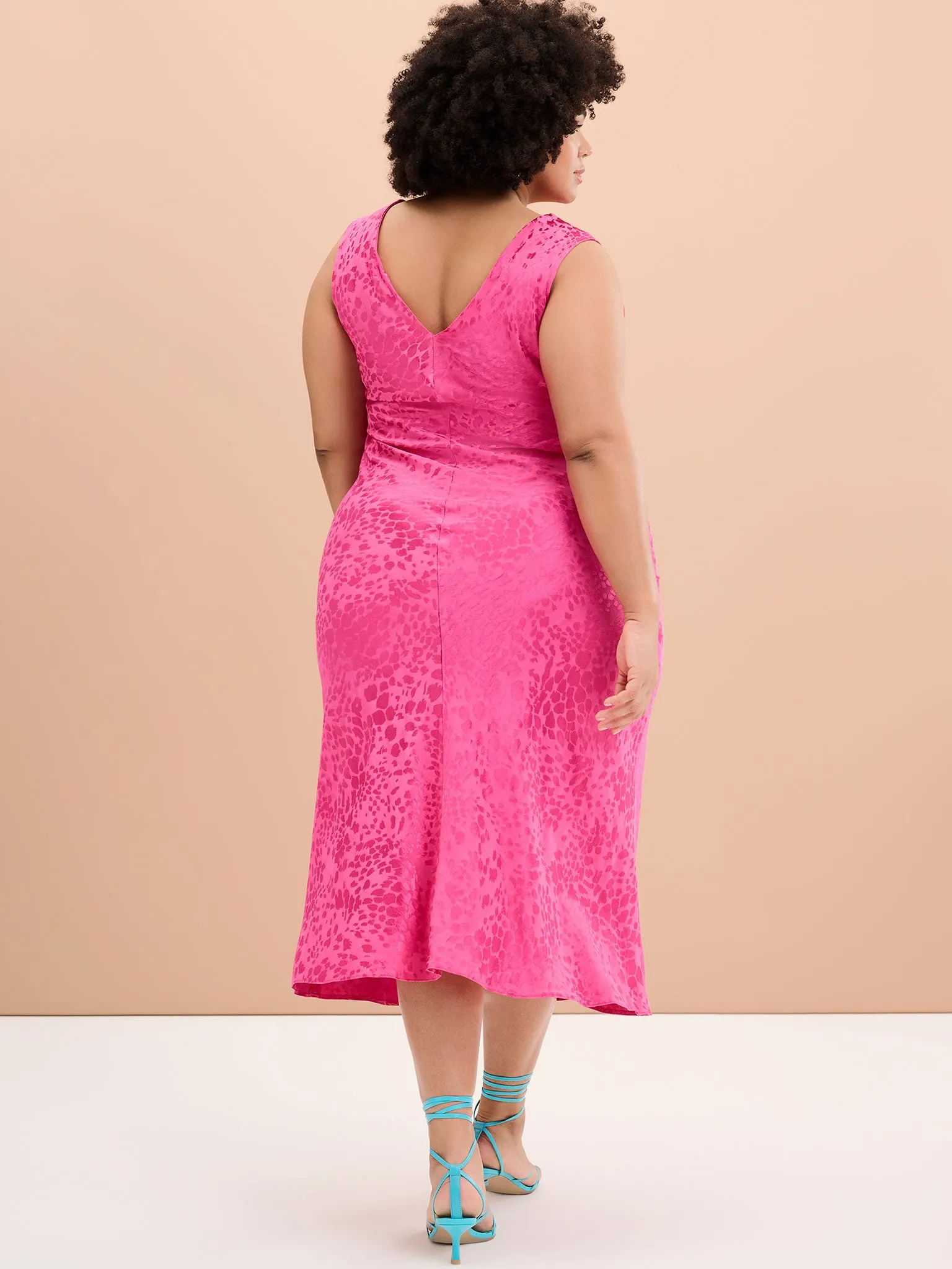 Iris Maxi Dress in Cerise Pink