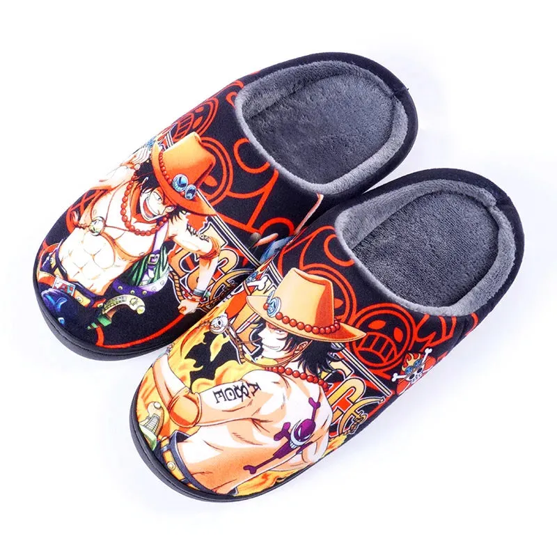 Japanese Anime ONE PIECE Winter House Slippers (2)