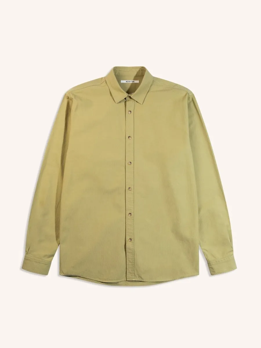 KESTIN DIRLETON SHIRT IN LIGHT MILITARY