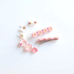 Kit & Kate Flora Children's Hair Clips - Bubble Gum Pink