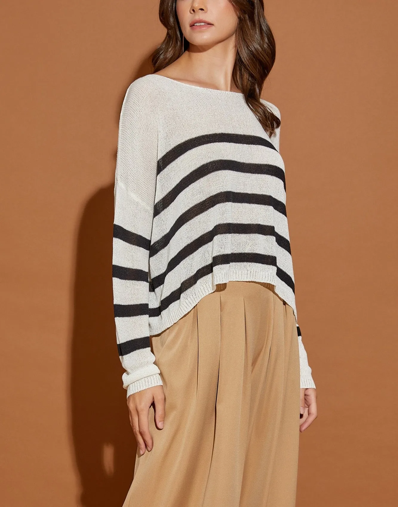 Lainey Knit Stripe Pullover